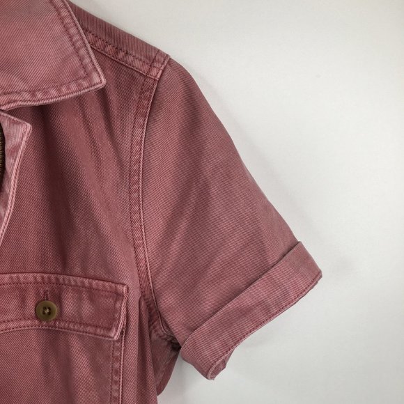 Garment-Dyed Coverall Romper - Picture 6 of 11